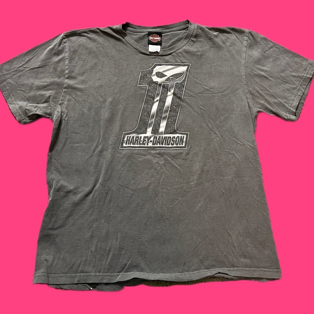 2021 Harley Davidson Motorcycles Graphic T Shirt Grey
